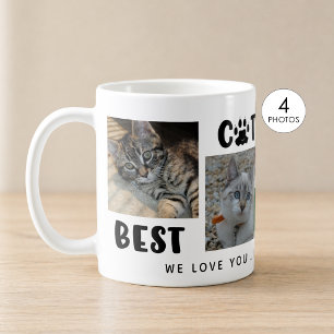BESTER KATZENPAPA ALLER ZEITEN Fotocollage Pfotena Kaffeetasse