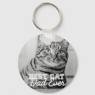 Bester Katzenpapa Aller Zeiten Modernes Benutzerde Schlüsselanhänger