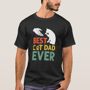 Bester Katzenpapa Aller Zeiten Vintage Für Katzen- T-Shirt