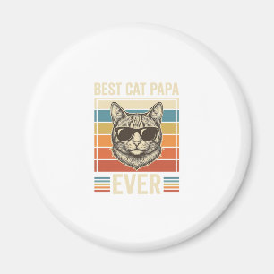 Bester Katzenpapa Aller Zeiten Vintage Katzen Shir Magnet