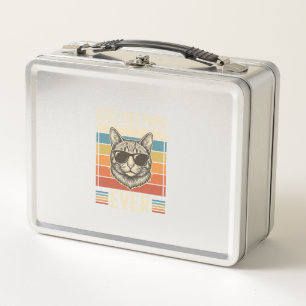 Bester Katzenpapa Aller Zeiten Vintage Katzen Shir Metall Brotdose