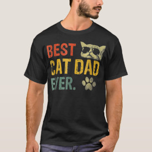 Bester Katzenpapa Aller Zeiten Vintage T-Shirt Ges