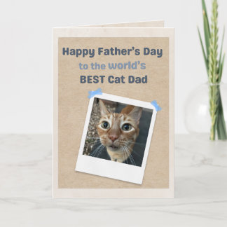 Bester Katzenpapa der Welt von der besten Katze de Karte