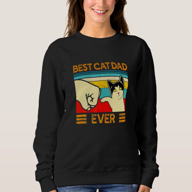 Bester Katzenpapa ever  Katzenvater Daddy Sweatshirt (Vorderseite)