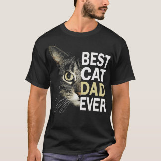 Bester Katzenpapa ever Lustiger Katzenliebhaber K T-Shirt