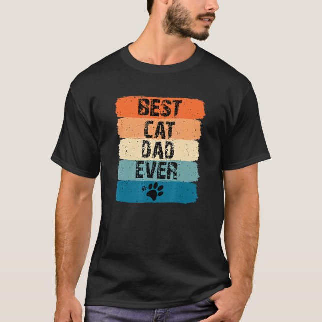 Bester Katzenpapa überhaupt   Katze T-Shirt (Vorderseite)