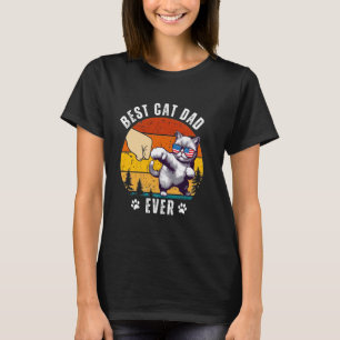 Bester Katzenpapa überhaupt Lustiger Pfoten Fausts T-Shirt