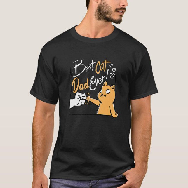 Bester Katzenpapa überhaupt Premium Herren T-Shirt (Vorderseite)