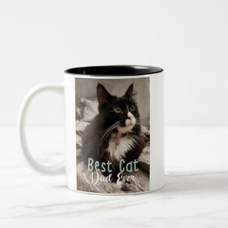 Bester Katzenpapa überhaupt Zweifarbige Tasse
