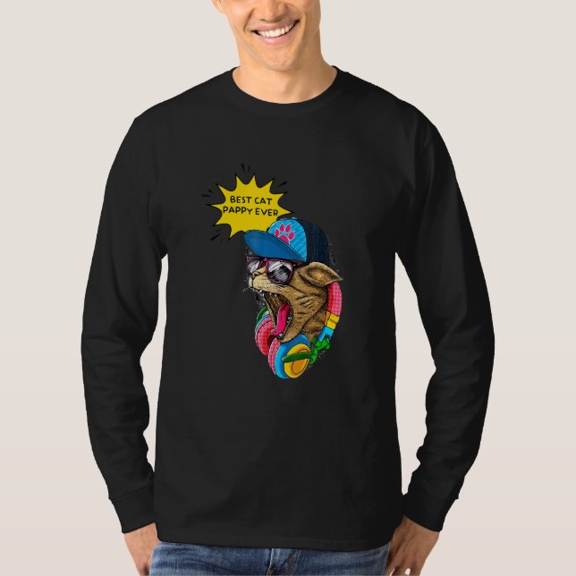 Bester Katzenpapi Aller Zeiten  Katzenvater T-Shirt (Vorderseite)