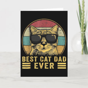 Bester Katzenvater Aller Fathers Day Geschenk Vate Karte
