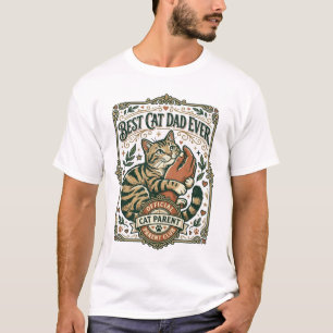 Bester Katzenvater Aller Katzenmutter Vater Eltern T-Shirt