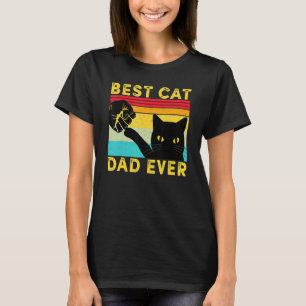 Bester Katzenvater Aller Katzenpapa Faustschlag Va T-Shirt
