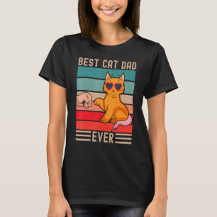 Bester Katzenvater Aller Katzenväter Tag Vater Geb T-Shirt