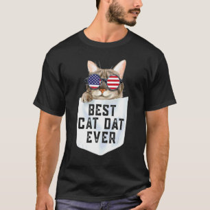 Bester Katzenvater Aller Pocke Cat Daddy Vatertag T-Shirt