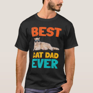 Bester Katzenvater Aller Spaß Katzenbesitzer Kurzh T-Shirt