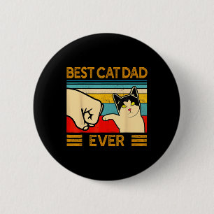Bester Katzenvater Aller Vaterschaftstag-Geschenk  Button
