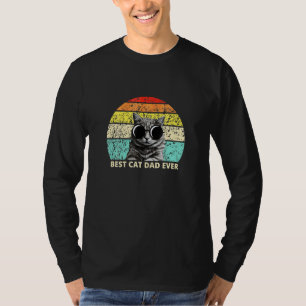 Bester Katzenvater aller Zeiten Bump Fit Vater Tag T-Shirt