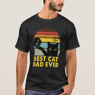Bester Katzenvater aller Zeiten Fauststoß für Fell T-Shirt