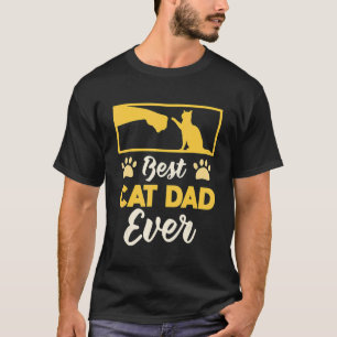 Bester Katzenvater aller Zeiten Haustier Familienm T-Shirt