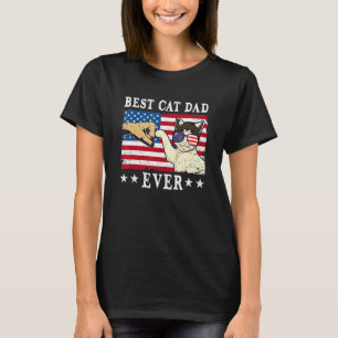 Bester Katzenvater aller Zeiten Katze Amerikanisch T-Shirt