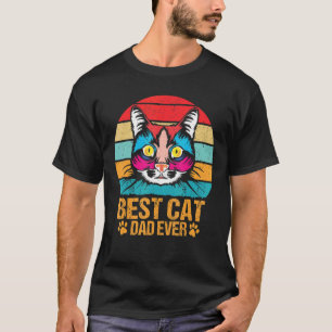 Bester Katzenvater Aller Zeiten Männer Vintage Kat T-Shirt