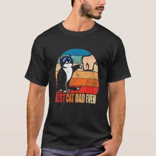 Bester Katzenvater aller Zeiten Pfoten Faustschlag T-Shirt
