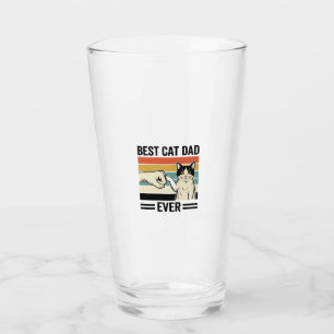 Bester Katzenvater Aller Zeiten Retro-Katze Fausts Glas