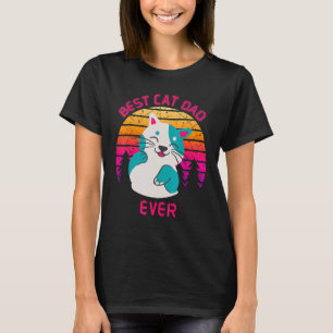 Bester Katzenvater Aller Zeiten Vater Vintage T-Shirt