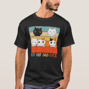 Bester Katzenvater Aller Zeiten Vintage Kätzchen K T-Shirt