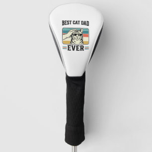 Bester Katzenvater Aller Zeiten Vintage Katzenlieb Golf Headcover