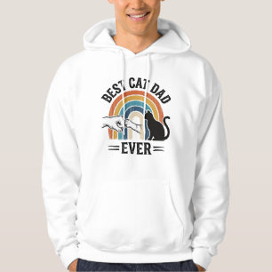Bester Katzenvater Aller Zeiten Vintage Katzenlieb Hoodie
