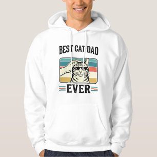 Bester Katzenvater Aller Zeiten Vintage Katzenlieb Hoodie