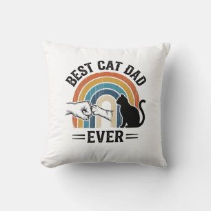 Bester Katzenvater Aller Zeiten Vintage Katzenlieb Kissen