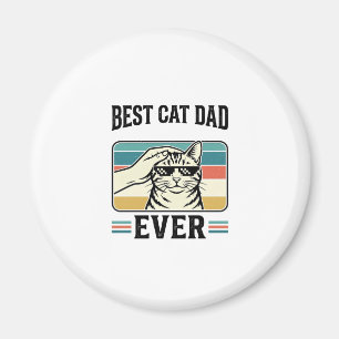 Bester Katzenvater Aller Zeiten Vintage Katzenlieb Magnet