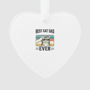 Bester Katzenvater Aller Zeiten Vintage Katzenlieb Ornament