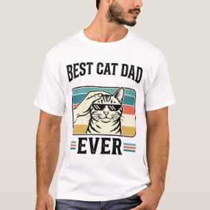 Bester Katzenvater Aller Zeiten Vintage Katzenlieb T-Shirt