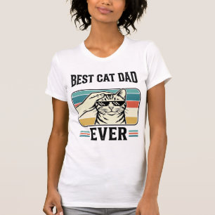 Bester Katzenvater Aller Zeiten Vintage Katzenlieb T-Shirt
