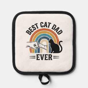 Bester Katzenvater Aller Zeiten Vintage Katzenlieb Topflappen