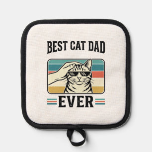 Bester Katzenvater Aller Zeiten Vintage Katzenlieb Topflappen