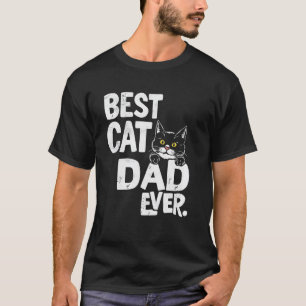 Bester Katzenvater Aller Zeiten Vintage Lustiger K T-Shirt