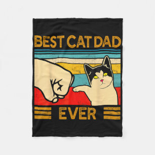 Bester Katzenvater Allerlei Vatertagsgeschenk Katz Fleecedecke