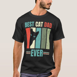 Bester KatzenVater je Retro Vintage Grafik Vater's T-Shirt