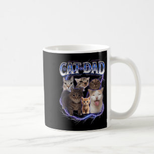 Bester Katzenvater lustiger Bootleg für Männer Pap Kaffeetasse