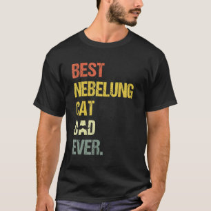 Bester Katzenvater Nebelung Katze für Männer T-Shirt