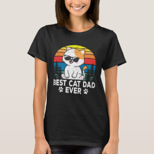Bester Katzenvater Süße Katzen Besitzer Haustiere T-Shirt
