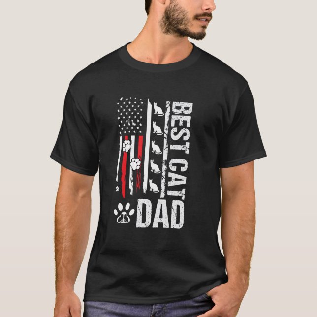 Bester Katzenvater T-Shirt (Vorderseite)