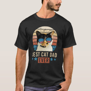 Bester Katzenvater überhaupt Glückskatze Schildpat T-Shirt