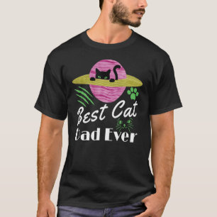 Bester Katzenvater überhaupt im Stil von Vintage-S T-Shirt