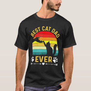 Bester Katzenvater überhaupt im Vintage-Retro-Stil T-Shirt